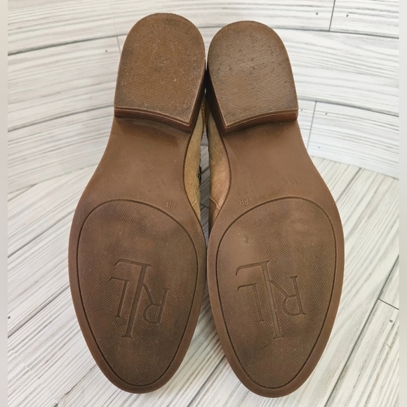 Lauren Ralph Lauren Mehira Suede and Leather Strap Ankle Boots in Sand Size 8 - Picture 10 of 10